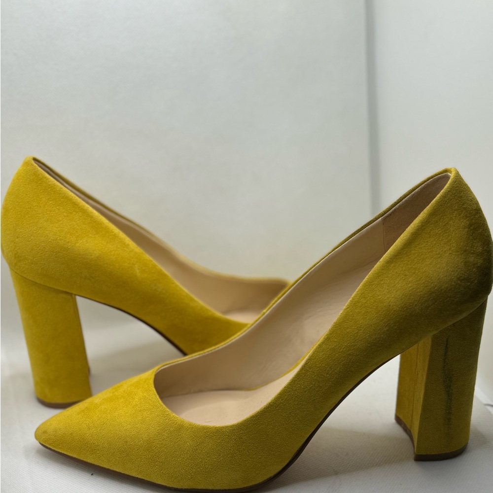 Yellow Chunky Heel